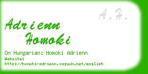 adrienn homoki business card